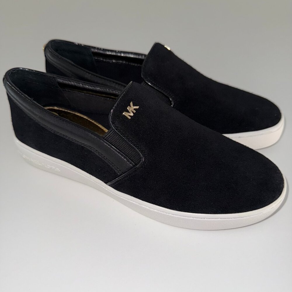 [New] 2015 Michael Kors Keaton Slip On Shoe Suede Size 6 Black